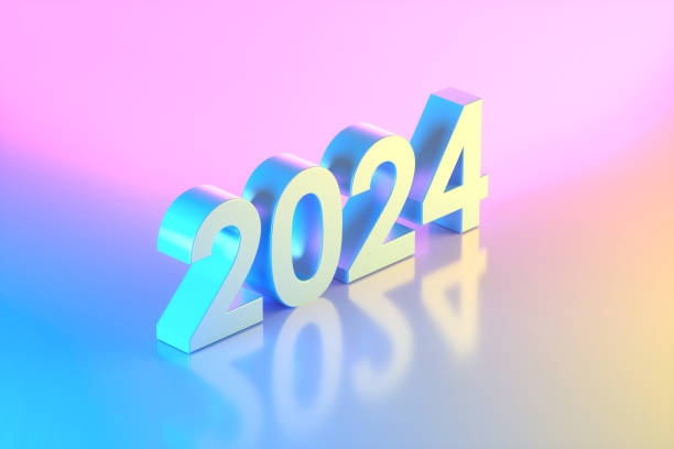 istock 2024 New Year Christmas Neon Lighting Background 1711124118
