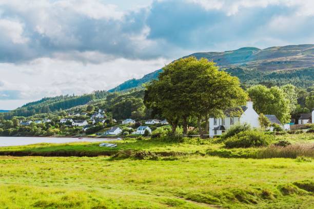 Portree Scotland Village View
