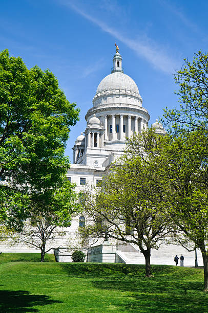 providence state house - dome may new england providence foto e immagini stock