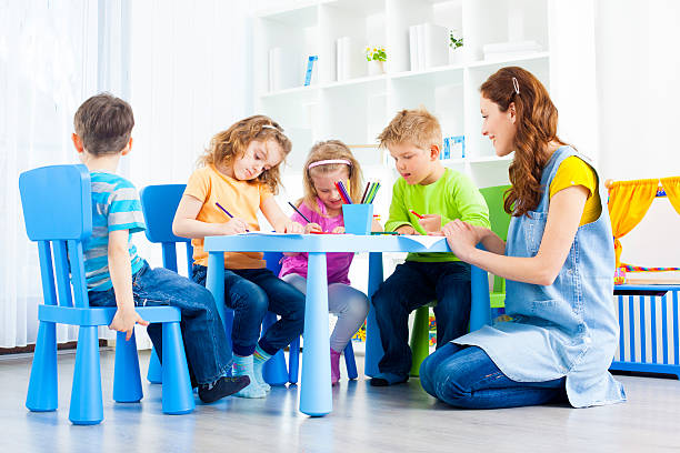 istock Children Coloring and Drawing. 171113968