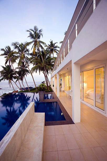 istock Modern villa at sunset in Sri Lanka 171114201