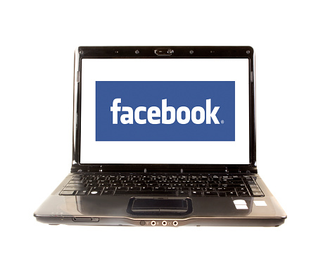 Izmir, Turkey - May 24, 2012: Facebook logo on laptop's secreen