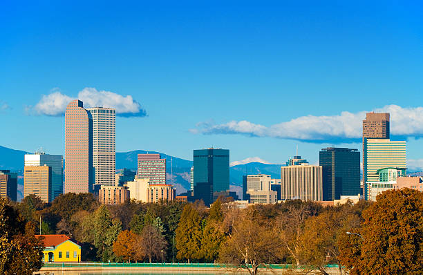 istock Denver skyline from city park 171115361