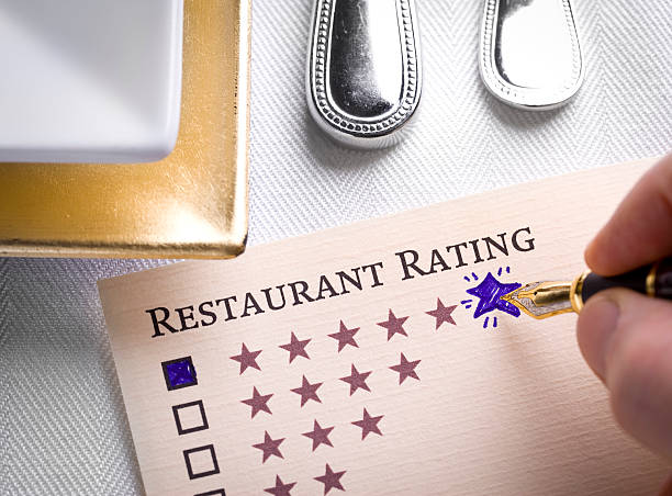 restaurante classificação - restaurant review - fotografias e filmes do acervo