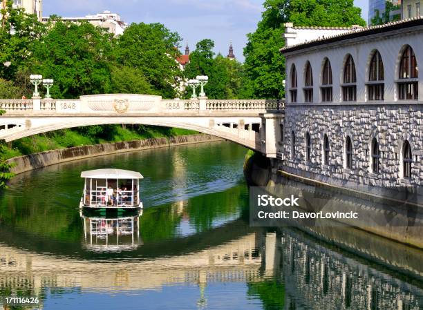 Boat And Shadow Stock Photo - Download Image Now - Bridge - Built Structure, Capital Cities, Cityscape