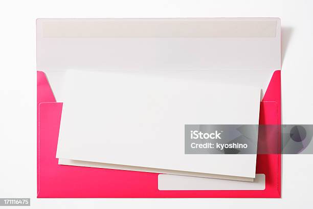 ピンクの封筒を空白メモ - からっぽのストックフォトや画像を多数ご用意 - からっぽ, カットアウト, カラー画像