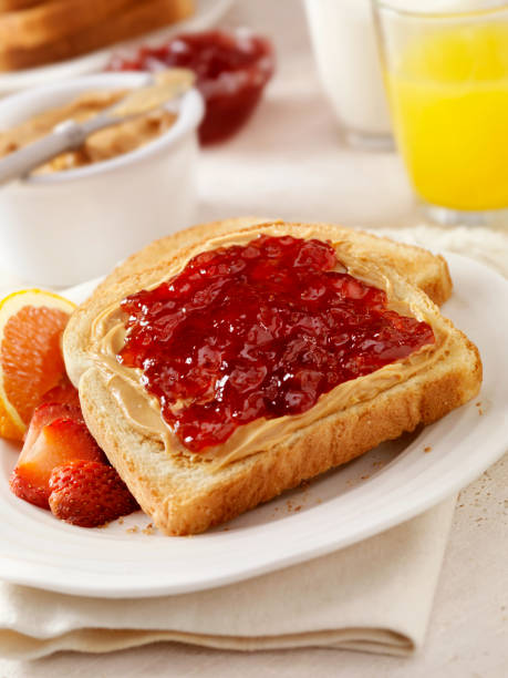 istock Peanut Butter and Jam on Toast 171116953