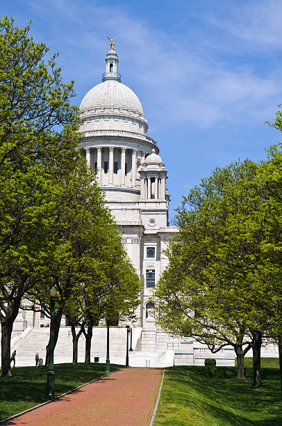 state house cupola - dome may new england providence foto e immagini stock