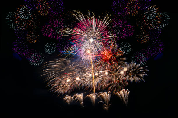 istock beautiful colorful firework display set and reflec on water for celebration happy new year and merry christmas and  fireworks on black background 1711177593