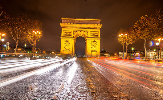 The Triumph Arc is a major tourist attractionin Paris.