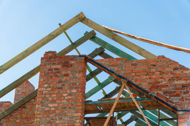 istock Construction of a modern house. Roofing works 1711206434