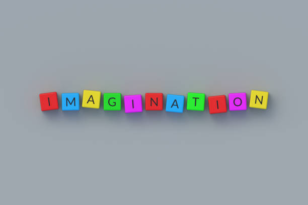 istock Word imagination on colorful cubes. Fantasy concept. Creative idea. 3d render 1711219456