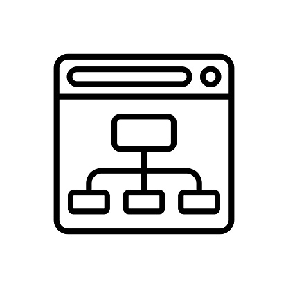 Sitemap icon in vector. Logotype