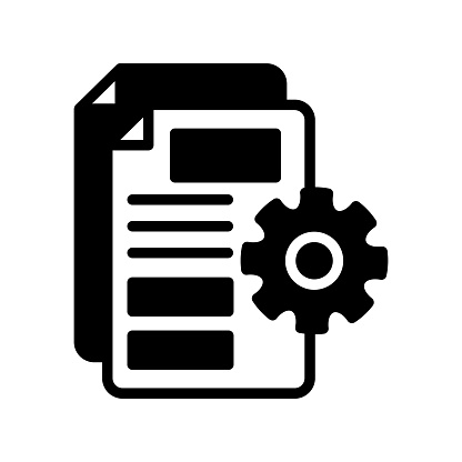 Content Management icon in vector. Logotype