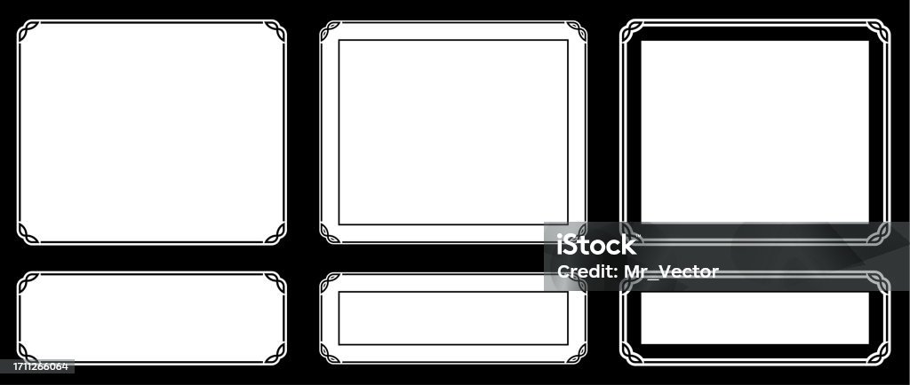 Black Database Frame Vector Art Frames On Black Background Stock Illustration - Download ...