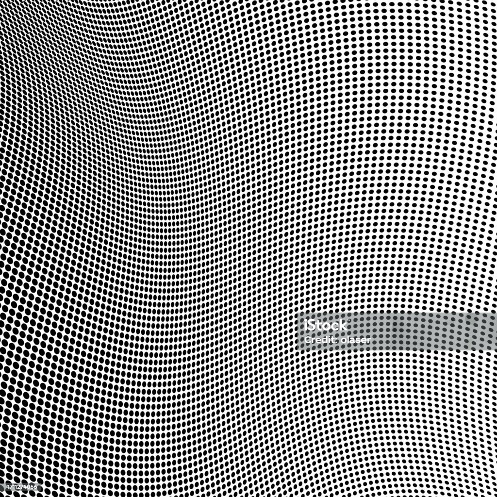 A Dense Dotted Distorted 3d Surface Displaying A Grid Wave Pattern ...