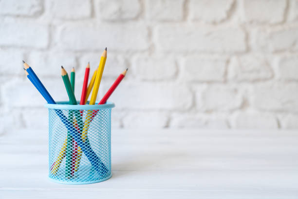 istock Group of pencils in pencil holder 1711318061
