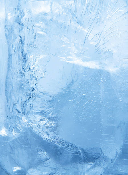 Inside the Ice The beautiful textures and bubble formations inside a big chunk of ice. Great background for communicating coldness, like you often see on beverage ads etc. ice cube photos stock pictures, royalty-free photos & images