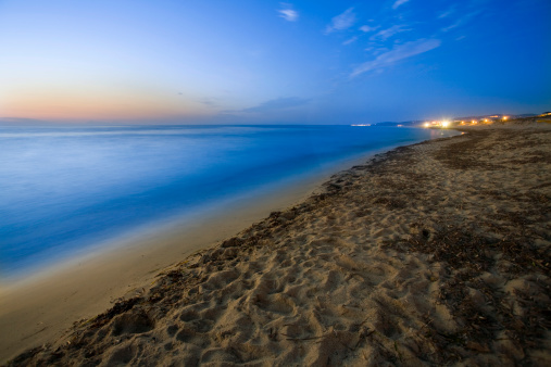 The beach at Valledoria, in Sardinia. Shot in the night with long exposure. Other images in: