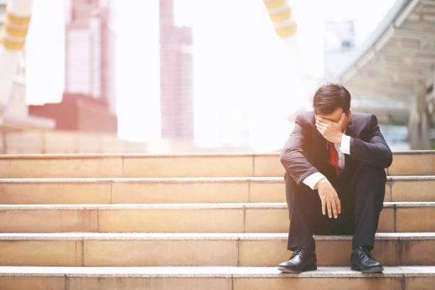 istock Unemployed people crisis Despair and stress people compression in office feel stressful can't make decision jobless or depression situation Stress cause mental problems Stress and Jobless Concept. 1711361009