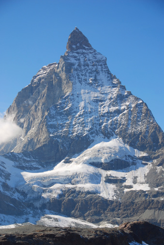 Picture of Matterhorn mountain taken in Switzerland. This is close to the Zermatt town.
