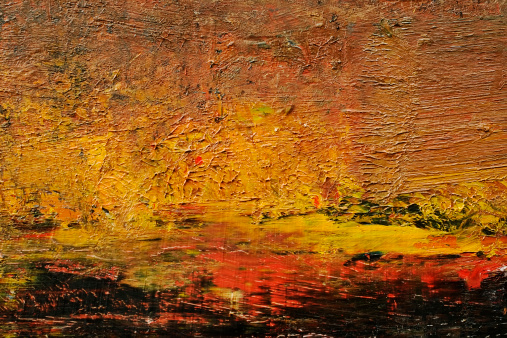 Textured strokes of oil paint. High quality photo