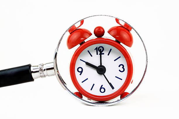 trovare il tempo - deadline personal organizer busy clock foto e immagini stock