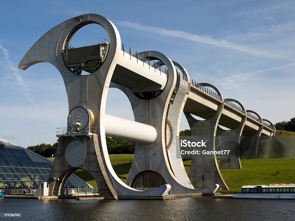 Falkirk roda, Escócia - Foto de stock de Falkirk Wheel royalty-free