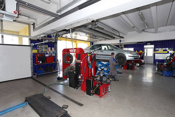 istock In auto repair shop....changing tires before winter 171136845
