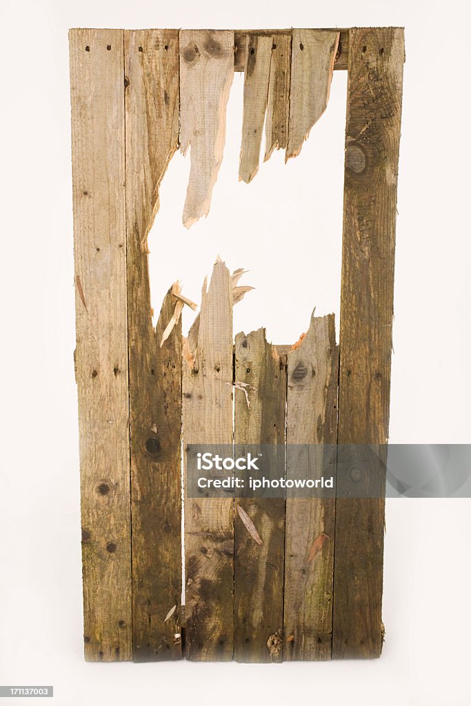 Destrozada valla - Foto de stock de Madera - Material libre de derechos