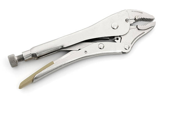 vise grip pliers on white background