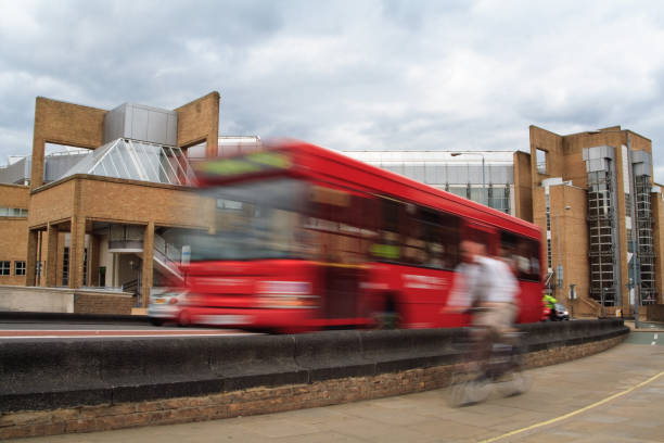 istock cyclist and bus - green transport 171137382