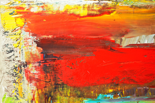 Abstract  red  and yelow painted background texture. 