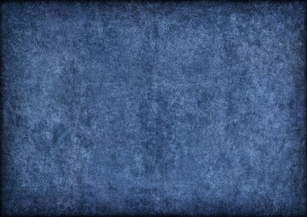 hi-res marine blue świńskiej skóry zamszowe winietowanie grunge tekstury - suede zdjęcia i obrazy z banku zdjęć