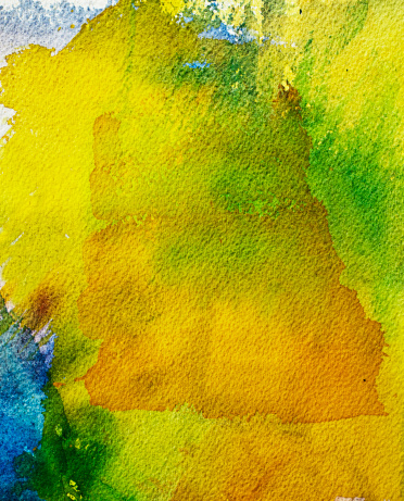 This is a closeup from a  water color painting on high quality paper made with first-class artist paints and tools. Showing paintbrush strokes and paper texture. Photographed in daylight with Canon 5D Mark II  camera and 100 mm macro lens. The picture suitable as backgrounds, wallpaper or decorative art. Created by me.