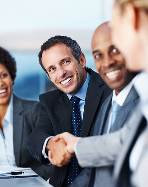 istock Business colleagues shaking hands 171137776