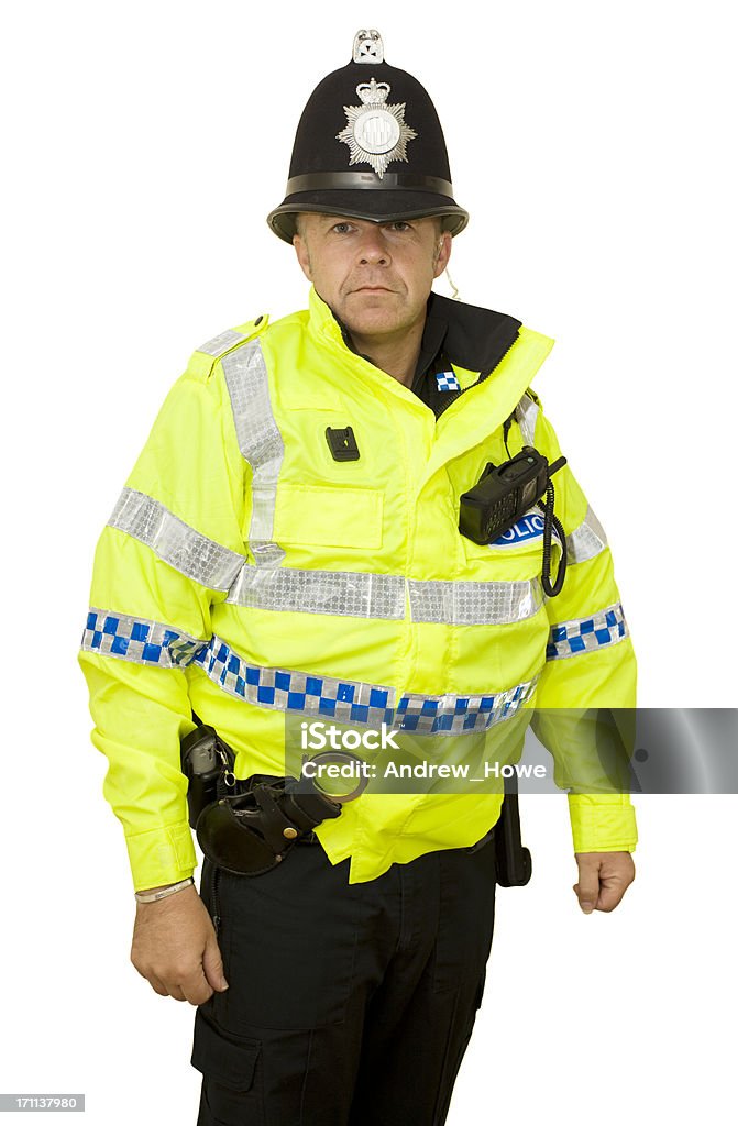 Moderno Regno Unito agente di polizia - Foto stock royalty-free di Forze di polizia