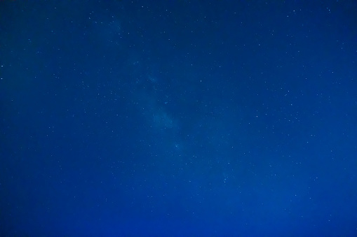 A star-filled sky visible at night