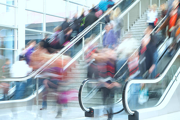 istock People on Stairs and Escalators, Blurred Motion 171143547