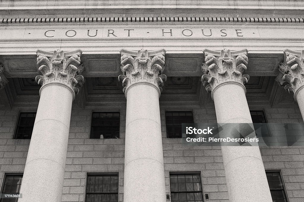 Palais de Justice de colonnes. - Photo de New York City libre de droits