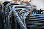Close up of iron rods used for construction