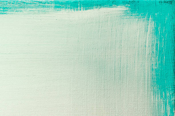 verde abstrato arte pintada de fundo. - horizontal blue turquoise painted image imagens e fotografias de stock