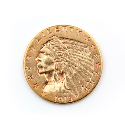 Indian head gold coin.