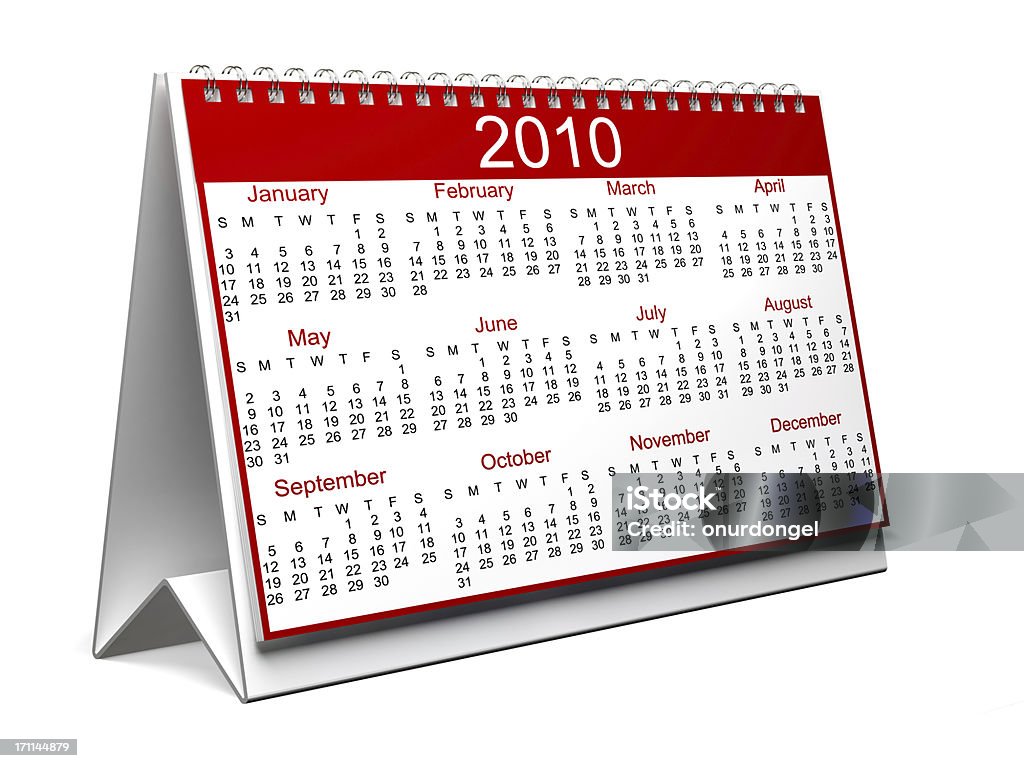 Календарь 2010 г - Стоковые фото Архивная папка роялти-фри