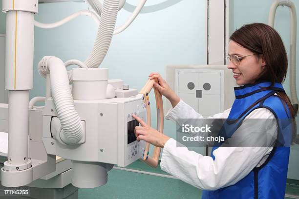 Young Radiologist Working With Modern Xray Machine Stock Photo - Download Image Now