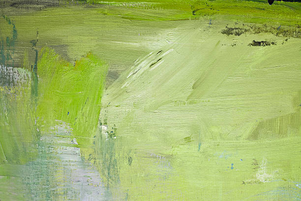 추상적임 녹색 페인트 예술직 배경. - oil painting brush stroke abstract green 뉴스 사진 이미지