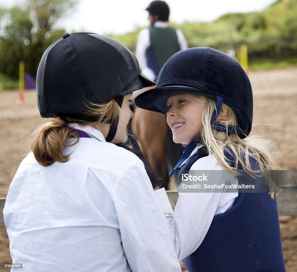 pony club activity two children smiling at pony club eventPlease see some similar pictures from my portfolio: Horse Stock Photo
