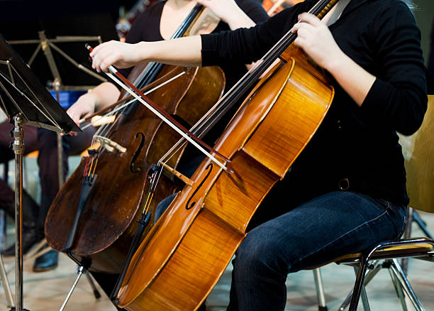 istock At the concert...women cellists playing 171145980