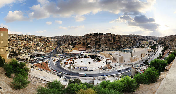 the older side of downtown Amman (wast el balad) capital of Jordan..Jordan Images..