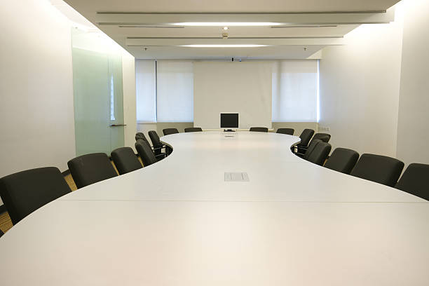 istock Meeting room with table and chairs 171146535